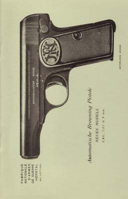 Automatische Browning Pistole, neues Modell, Kal. 7,65 mm & 9 mm