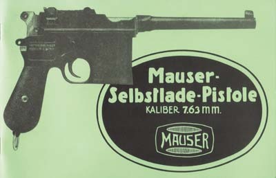 Mauser Selbstlade-Pistole, Kal. 7,63 mm