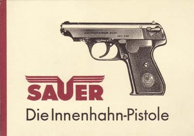Die Innenhahn-Pistole, Sauer Selbstladepistole Modell H, Kaliber 7,65 mm